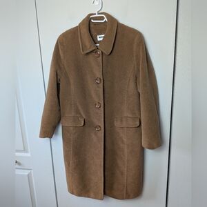 HUCKE Women Winter Trench Coat Tan Color 2 Front Pockets No Size, No Frabric